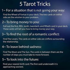 the 5 tarot tricks for beginners to learn how to use them on their phone