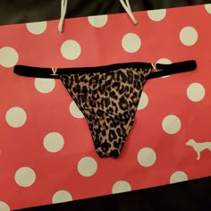 Victorias Secret V String Panties Size Small Leopard Print Nwt 2 Available Victoria Secret Set, Victorias Secret Set, Cotton Lingerie, Victoria Secret Outfits, Juicy Couture Bags, Bras And Panties, Casual Preppy Outfits, Secret Pink, Baddie Outfits