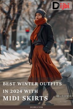 Midi Skirt Outfit Winter, Midi Skirt Winter, Skirts Ideas, Winter Outfits Aesthetic, Midi Skirt Outfit, Winter Skirt Outfit, Trendy Outfits Winter, Trendy Winter, Trendy Fall Outfits