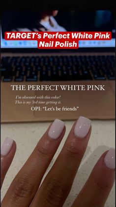 NAIL INSPO | OPI Nail Polish - Let's Be Friends Let’s Be Friends Nail Polish, Hello Kitty Lets Be Friends Opi Dip, Lets Be Friends Nail Polish, Let’s Be Friends Nails, Opi Lets Be Friend, Let’s Be Friends Opi Gel, Lets Be Friends Opi Vs Funny Bunny, Lets Be Friends Opi Dip Powder, Opi Gel Polish Colors Pink