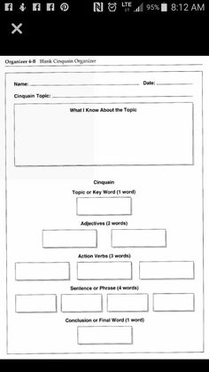 a diagram that shows the structure of a topic in a text or graphic workbook