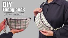 Bumbag Pattern, Diy Fanny Pack, Backpack Project, Belly Bag, Diy Bag Designs, Bag Pattern Free