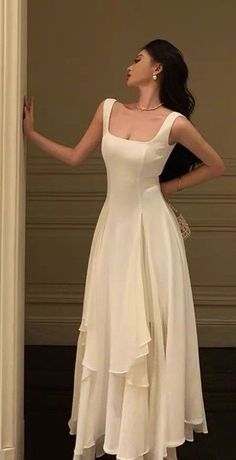 Prom Dress Ankle Length, Square Neck Prom Dress, Dress Ankle Length, Elegant Evening Gown, Red Carpets, Prom Dress Inspiration, Evening Gowns Elegant, Pretty Prom Dresses, فستان سهرة