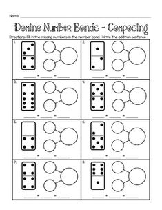 the worksheet for comparing numbers and shapes to be used in this game, which includes