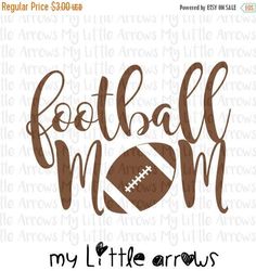 the football mom svg file is perfect for silhouettes and cut outs to use on crafts