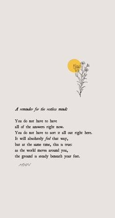 a poem written in black and white with a yellow balloon flying above the top of it