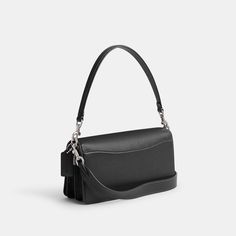 A modern take on an archival 1970s Coach design our structured Tabby shoulder bag is crafted of polished pebble leather. Finished with our Signature hardware for an iconic touch the compact 26 features two detachable straps to carry by hand style as a short shoulder bag or wear crossbody. | Coach Tabby Shoulder Bag 26 - Women's - Silver/black Coach Tabby Shoulder Bag, Tabby Shoulder Bag 26, Tabby Shoulder Bag, Crossbody Coach, Coach Tabby, Hand Style, Structured Shoulder, Polished Pebble, Signature Hardware