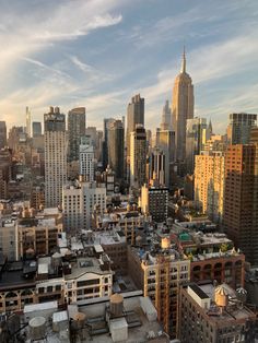 the city is full of tall buildings and skyscrapers