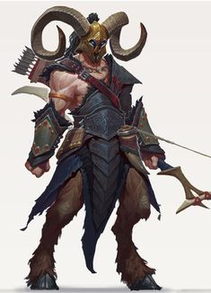 an image of a man with horns and armor