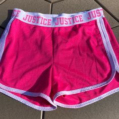 Nwot Justice Girls Active Size 8. Sporty Stretch Shorts For Playwear, School Stretch Shorts, Pink Stretch Shorts For Playwear, Stretch Pink Shorts For Playwear, Pink Short Bottoms For School, Pink Short Length School Bottoms, Elastic Stretch Shorts For School, Pink Sporty Shorts For Playwear, Stretchable Summer School Shorts