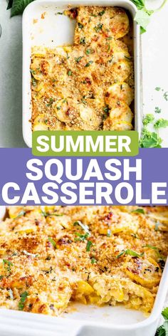 this summer squash casserole is the perfect side dish to serve for lunch or dinner