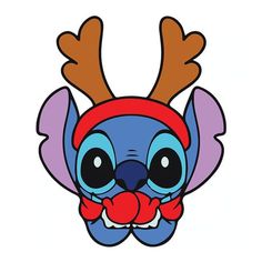 an image of a cartoon character with antlers on it's head and nose