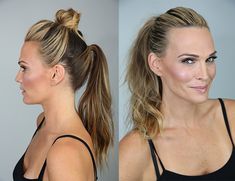 #SupermodelSecrets: The Perfect Ponytail – Molly Sims Sims Ponytail, The Perfect Ponytail, Easy Ponytail, Cute Ponytail Hairstyles, Stylish Ponytail, Ponytail Hairstyle