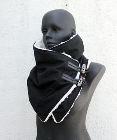 Mode Steampunk, Crochet Patterns Free, Clothing Design Sketches, Scarf Outfit, Cyberpunk Fashion, Scarf Men, 가을 패션