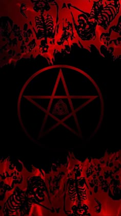 Fondo de esqueletos en llamas rojas y pentagrama Witchcraft Love, Scary Dark, Witchcraft Love Spells, Dark Red Wallpaper, Dark Fantasy Artwork, Heavy Metal Art, Gothic Wallpaper