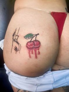 Henne Tattoo, Private Tattoos, Cherry Tattoos, Number Tattoos, Pretty Tattoos For Women, Cute Tattoos For Women, Great Tattoos, Pretty Tattoos, Back Tattoo