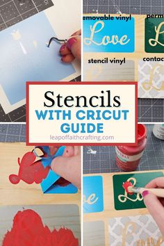 stencils with cricut guide for beginners to make valentine's day cards