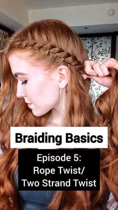 Twisted French Braid Hairstyles, Twisted Hair Braid Tutorial, Twist Braid Ponytail Tutorial, Twisted Side Braid Tutorial, Rope French Braid, Twist Into Braid, Easy Twisted Hairstyles, French Braid Twist Tutorial, How To Do A Twist Braid Step By Step