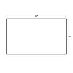 a drawing of a rectangular area with measurements