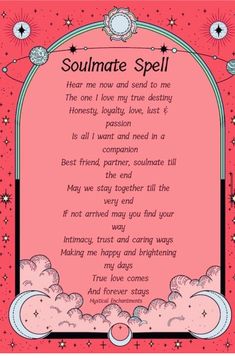 Soulmate Spell, True Love Spell, Conjure Magic, Spells For Love, Money And Success