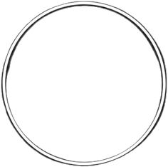 a black and white drawing of a circle