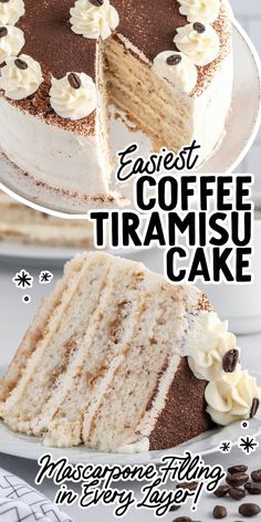 Tiramisu Cake Trending Cake Flavors, Tiramisu Mousse Cake, Tiramisu Frosting Recipe, Birthday Cake Ideas Flavors, Yummy Cake Flavors, Teramasoo Cake Recipe, Easy Fancy Dessert Recipes, Marscapone Recipes Desserts, Fun Cake Flavors