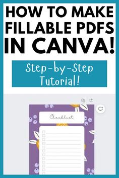 how to make fillable pages in canva step by step guide for beginners