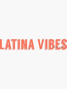 the latina vibes logo is shown in red and orange on a white background