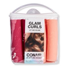 Glam Curls Jumbo Foam Rollers - GLAM CURL JUMBO FOAM ROLLERSFeaturesCreate soft, loopy curlsUse on damp or dry hairComes with a clear zippered storage case - Glam Curls Jumbo Foam Rollers Glam Curls, Curl Formers, Overnight Hair, Overnight Hairstyles, Foam Rollers, Big Curls, Waterproof Liquid Eyeliner, Barbie Hair, Makeup Bag Organization