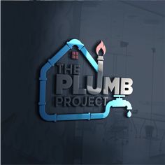 the plum project logo is shown on a dark background with blue pipes and a red fire extinguisher