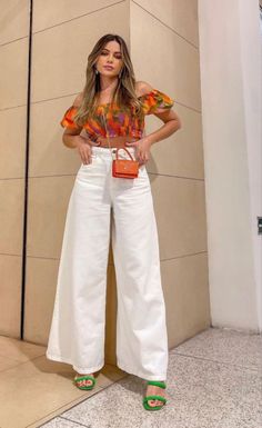 Culottes Outfit, Outfit Verano, Outfits Con Jeans, White Jeans Outfit, Outfit Primavera, Europe Outfits, Causual Outfits