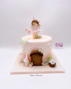 Fairy Birthday Cake, Fairy Cakes, Bolo Fake, Fairy Birthday