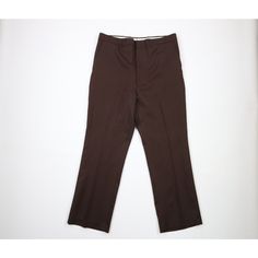 Vtg 70s Streetwear Mens 38x30 Knit Wide Leg Flared Bell Bottoms Pants Brown Usa Mens Pants Fabric Pull On The Upper Right Leg. Usa Made Mens Size 38 Measurements Are: 19 Inches Across The Waist Laid Flat 30 Inch Inseam 42 Inches From Top To Bottom 10 Inch Leg Open Brown Polyester Check Out My Other Items In My Store! Pr1775 Bell Bottoms Pants, 70s Streetwear, Cosby Sweater, Pants Brown, Streetwear Mens, Bell Bottom Pants, Vintage Pants, Men's Knit, Chinos Pants