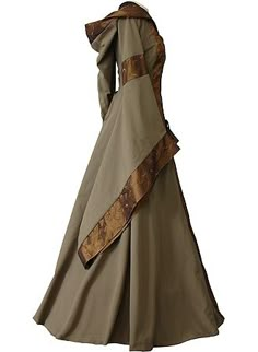 This!! This this this!!! I would buy this and walk around looking like a freaking Elven princess!! Medieval Costume, Medieval Clothing, Medieval Dress, Fantasy Dress, Fantasy Clothing, Fantasy Fashion, Steampunk Fashion, Historical Fashion