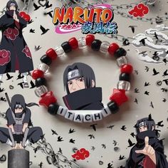 Akatsuki Kakashi, One Piece Demon Slayer, Naruto Itachi Uchiha, Pony Bead Jewelry, Shippuden Sasuke, Naruto Itachi