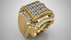 14k Solid gold Men Ring and Diamonds Total Gem Weight 0.69ct Total Gem count 37 Weight of gold 14 k = 13.25 g Color D, E, F Clarity: VSI (Each ring is specially made to order, weight depends on the purity of the gold (10k/14/18) and the size of the ring) With this purchase, you will receive: Free Shipping- Each purchase from us shipped with FedEx worldwide. A tracking number will be provided. Free Jewelry Box: You will receive your beautiful ring in an expensive jewelry box Guarantee: We stand b Gold Men Ring, Mens Gold Rings, Men Ring, Expensive Jewelry, Mens Gold, Multi Stone Ring, Beautiful Ring, Miami Fl, Multi Stone