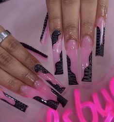 Acrylic Nail Set, Tapered Square, Her Nails