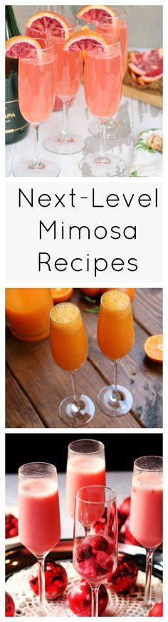 the next - level mimosa recipe is ready to be eaten