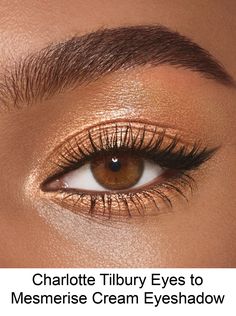 Charlotte Tilbury gold Eyes to Mesmerise Cream Eyeshadow. Receive complimentary UK delivery on orders of £100 or over. Eyes To Mesmerise, Gold Eyes, Cream Eyeshadow, Charlotte Tilbury, Do More, Wedding Makeup, Makeup Looks, Make Your