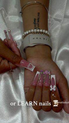 Birthday Nail Ideas Acrylic, Baddie Acrylic Nails, Cutesy Nails, Birthday Nail Ideas, Nail Ideas Acrylic, Fye Nails, Birthday Nail, Purple Acrylic Nails, Baddie Nails