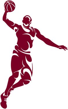 a basketball player dribbling the ball with his arms and legs, in silhouette