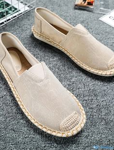 OrcaJump - Mens Comfort Loafers Fabric Casual Walking Shoes PU Moccasins Slip-Ons Black Grey Khaki Spring Beige Slip-on Casual Moccasins, Casual Beige Slip-on Moccasins, Beige Slip-on Moccasins With Round Toe, Beige Non-slip Slip-ons, Beige Slip-on Moccasins For Summer, Comfortable Beige Moccasins With Round Toe, Comfortable Beige Round Toe Moccasins, Summer Beige Slip-on Moccasins, Beige Casual Flat Bottom Loafers