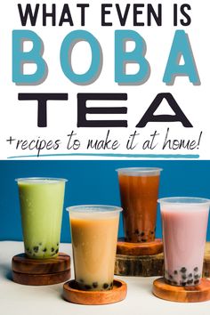 what even is boba tea? it's really easy to make at home