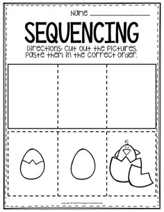 an image of a printable worksheet for sequence