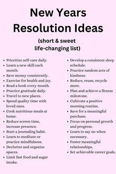 2025 New Year Resolution, New Year Checklist, 2025 Resolution, Konmari Method Organizing, New Year Resolution Quotes, New Years Resolution List, Resolution Quotes, Resolution List, Goal Examples