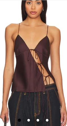 Brown Top Aesthetic, Australian Clothing Brands, Going Out Tops, Tie Top, Outfits Casuales, Music Art, Fashion Inspo Outfits, Designing Women, Crop Tops Women