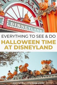 the entrance to disneyland's halloween time at disneyland