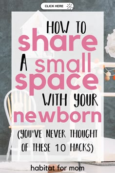 pinterest pin for how to share a room with your newborn Baby Room And Office Combo, Nursery Office Combo, Shared Baby Rooms, Small Baby Nursery, Nursery Guest Room Combo, Baby Nook, Small Space Baby, Small Room Nursery, Sharing A Room