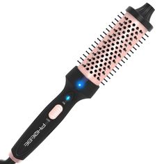 PRICES MAY VARY. 【Ceramic Barrel &Negative Ion】The Hywestger 1 1/2 inch curling brush is made of tourmaline and ceramic so it’s an excellent heat conductor, providing really even heat distribution so it shouldn’t damage your hair. Boasting negative ion technology, it whips away frizz and delivers lustrous locks. It also keeps hair sufficiently hydrated as it locks moisture in. Expect exceptional shine and healthy looking hair. 【DOUBLE PTC Heater - 30" Rapid Heating】Our 1.5 inch curling iron brus 1 5 Inch Curling Iron, Blowout At Home, Healthy Looking Hair, Thermal Brush, Round Hair Brush, Curling Brush, Curling Hair With Wand, Hair Curling, Round Brush