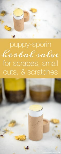 DIY healing salve | Healing herbal salve recipe | Chamomile salve recipe | Calendula salve recipe | DIY beeswax salve | simple healing salve recipe Dog Herbal Medicine, Diy Salves And Balms For Dogs, Dog Paw Salve, Beeswax Salve, Diy Dog Wash, Dog Balm, Dog Paw Balm, Calendula Salve